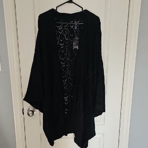 Torrid Black Women's Poncho Sweater